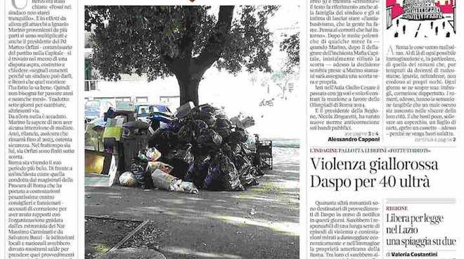 Corriere della Sera Cronaca di Roma - 26 Giugno 2015 Prima Pagina