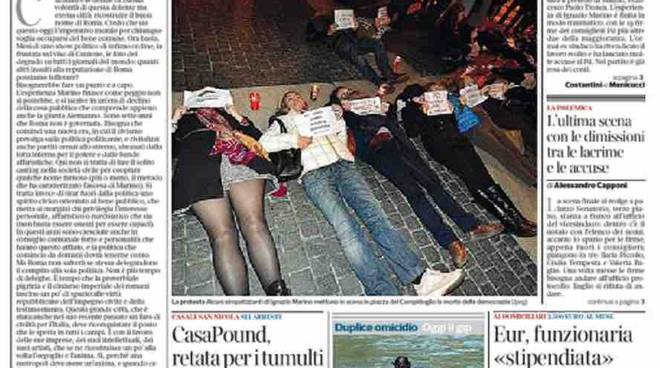 Corriere della Sera Cronaca di Roma – Prima Pagina 31 Ottobre 2015