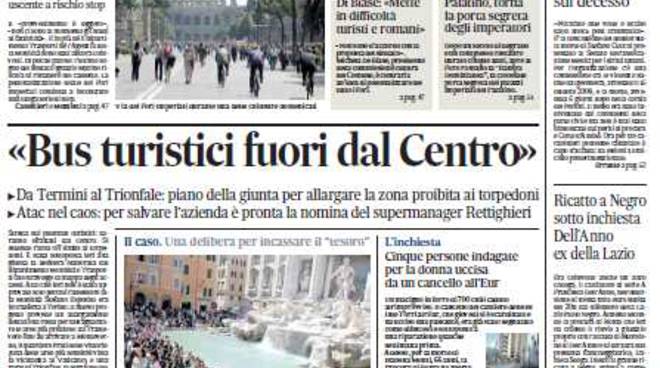 Il Messaggero Cronaca di Roma – Prima Pagina 17 Ottobre 2015
