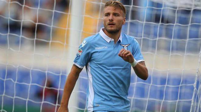 CIRO IMMOBILE HA SEGNATO IL GOL DELLA VITTORIA DELLA LAZIO CONTRO IL SASSUOLO.