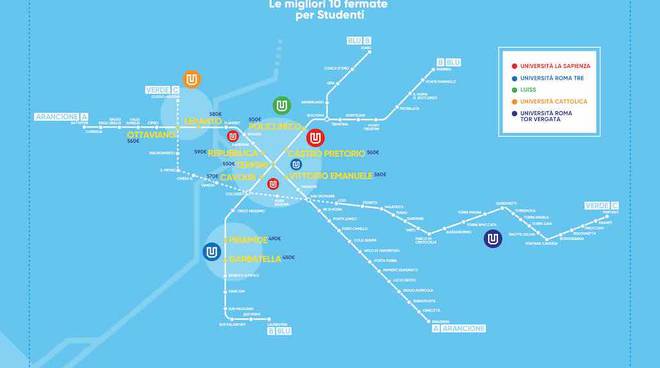 Mappa_fermate metro Roma