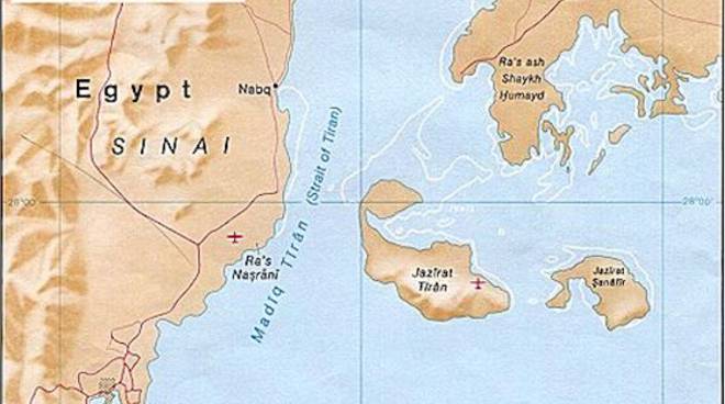 Isole Tiran e Sanafir. Fonte wikipedia