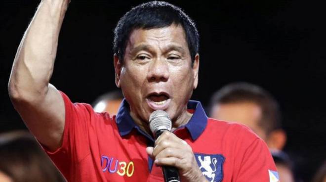 Presidente Filippine Rodrigo Duterte