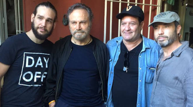 Da destra il regista Paolo Consorti e gli attori Jorge Perugorria, Franco Nero e Andros Perugorria