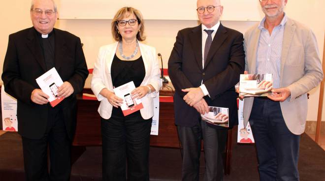 Mons. Feroci, Elisa Manna, Alberto Ugazio, Stefano Vicari