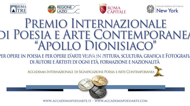 Il Premio Internazionale di Poesia e Arte Contemporanea Apollo dionisiaco 2019 invita alla celebrazione del senso della bellezza