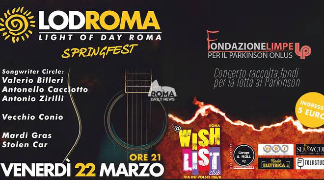 Springfest: La musica d\'autore per la lotta al Parkinson