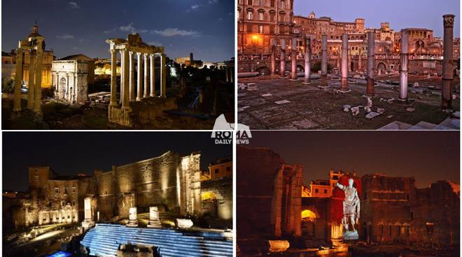 AFFASCINANTE PASSEGGIATA NOTTURNA PRESSO I FORI IMPERIALI (ESTERNO)