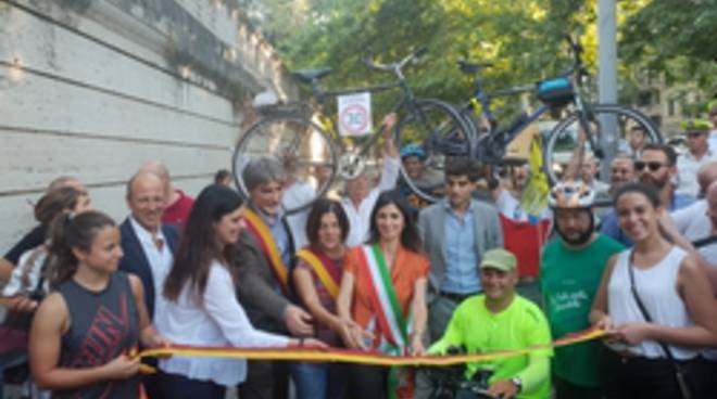 inaugurazione ciclabile Nomentana