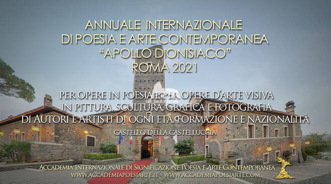 Annuale Internazionale di Poesia e Arte Contemporanea Apollo dionisiaco Roma 2021