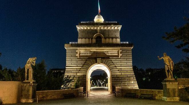 ponte milvio illuminato