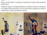 murales blm imbrattato da casapound