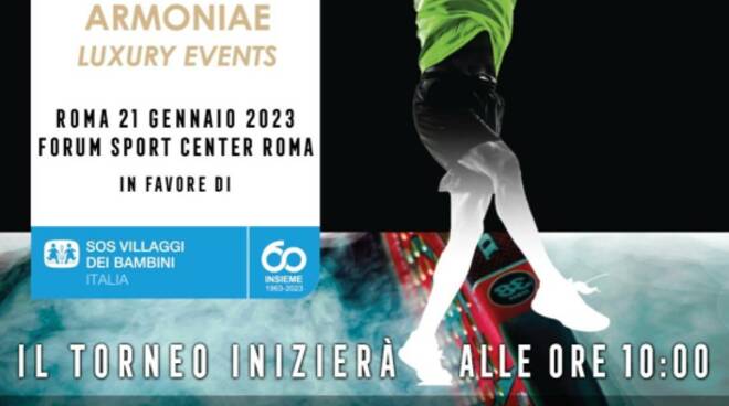 Padel Vip Celebrities on Saturday January 21 at the Forum Sport Center in Rome