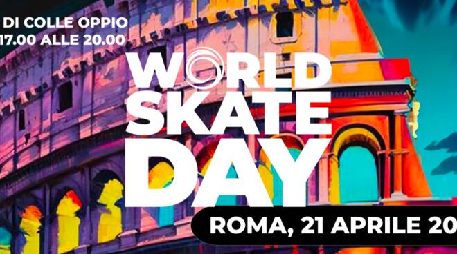 World Skate Day Roma. Sulle rotelle ai piedi del Colosseo per festeggiare i 100 anni della Federazione mondiale